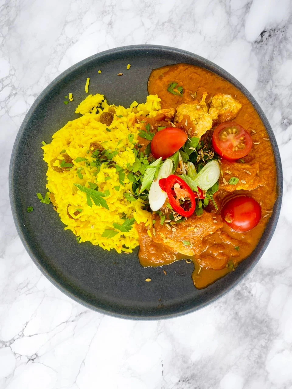 Chicken Madras with Pilau Rice